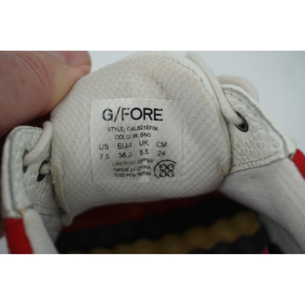 G/FORE Golf Shoes Womens Size 7.5 White Gallivanter Studded Leather G4LS21EF06 - Picture 7 of 7